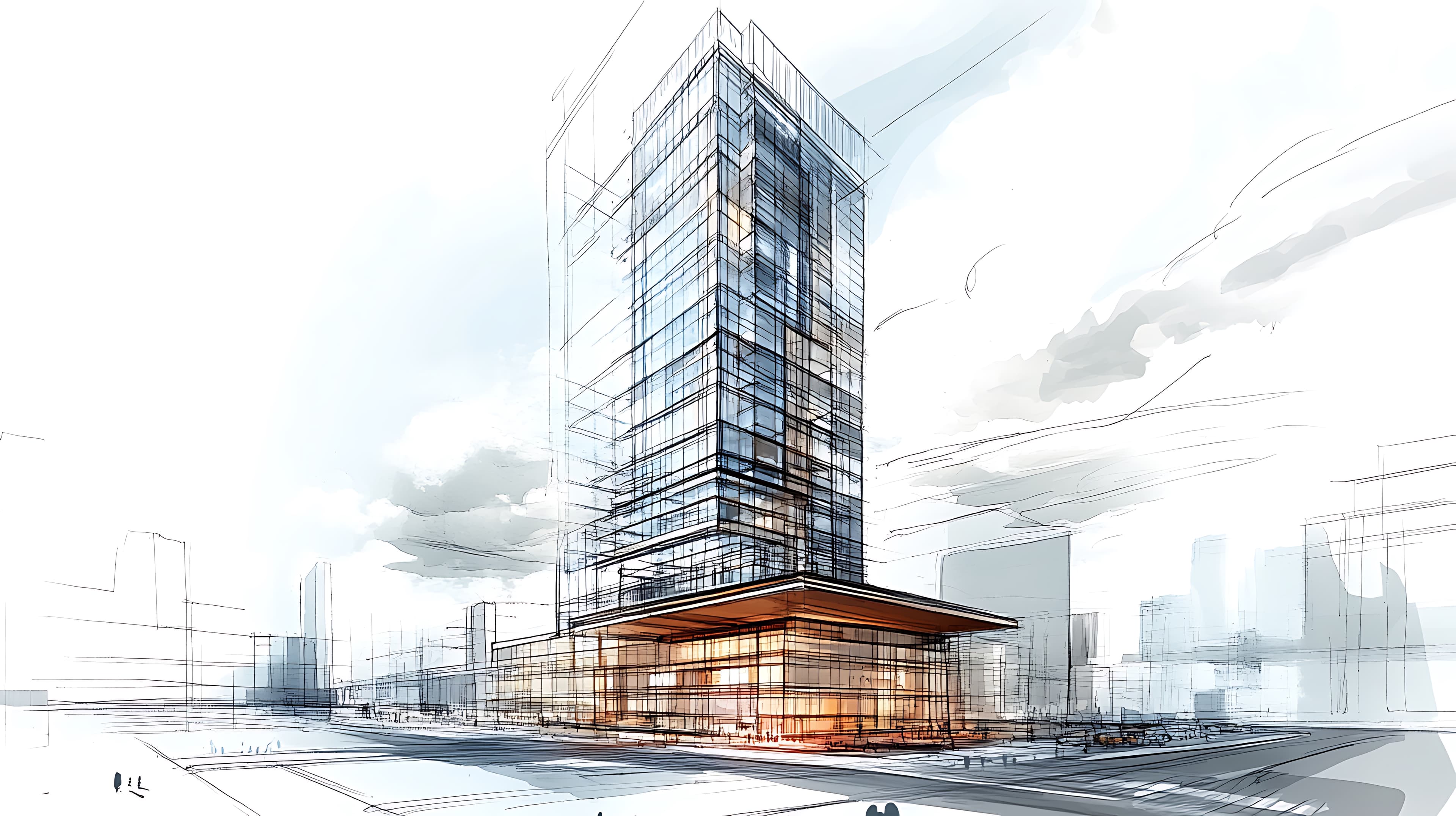 Modern technology-driven real estate office